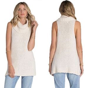 Billabong Cream Sleeveless Sweater